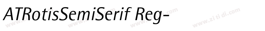 ATRotisSemiSerif Reg字体转换